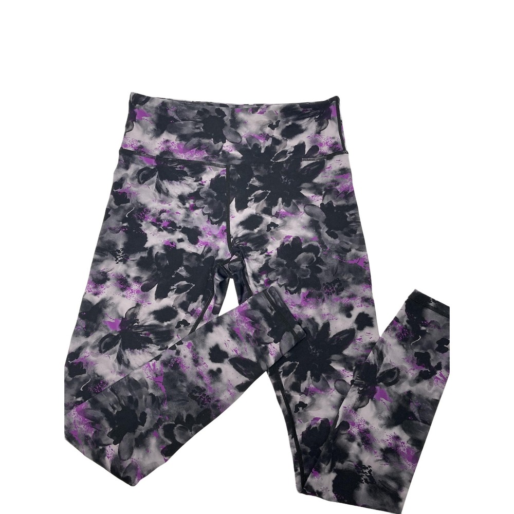 Zyia Floral Watercolor Soft n Snug Hi-rise Legging Sz 6-8 - Picture 1 of 9